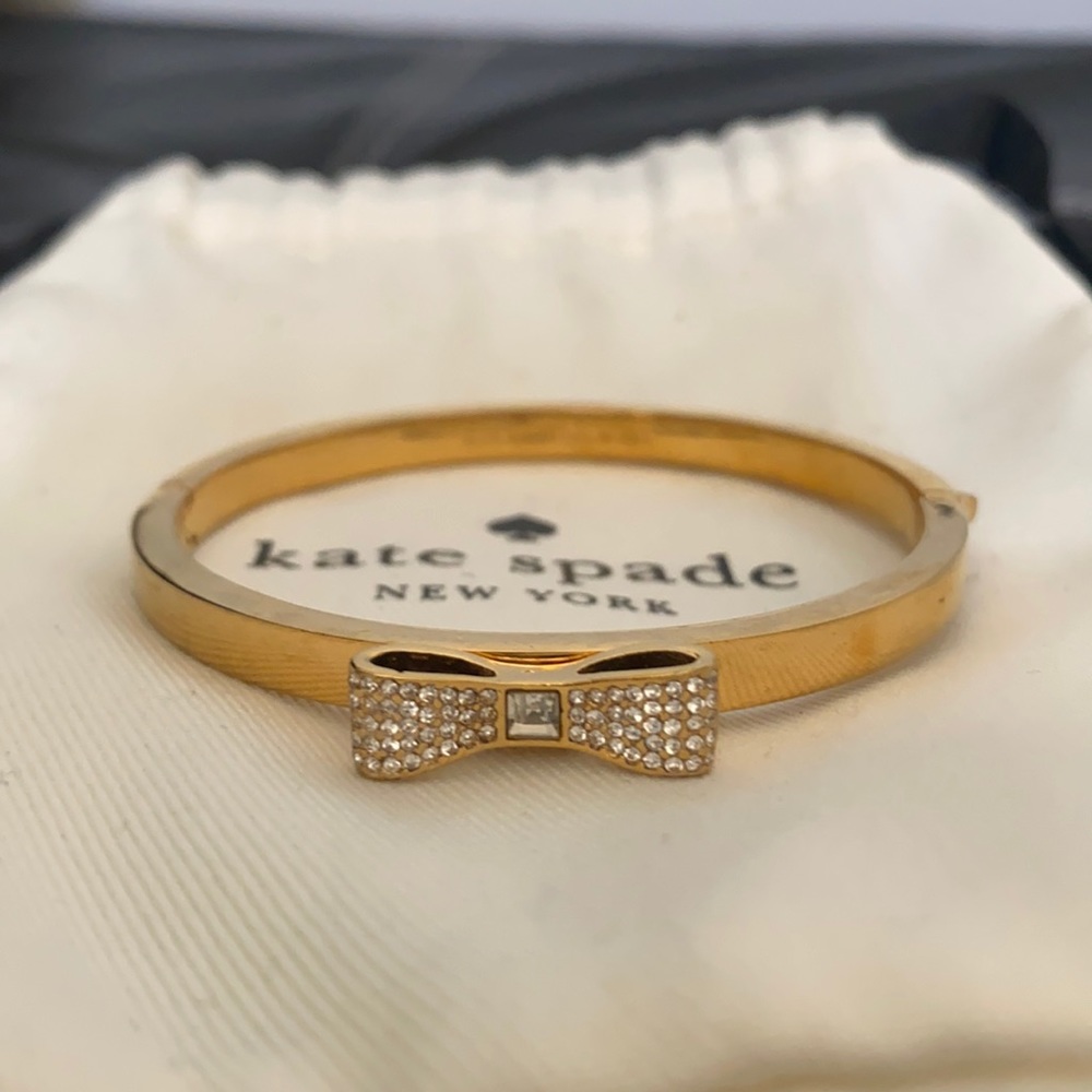 Kate spade bow gold bracelet